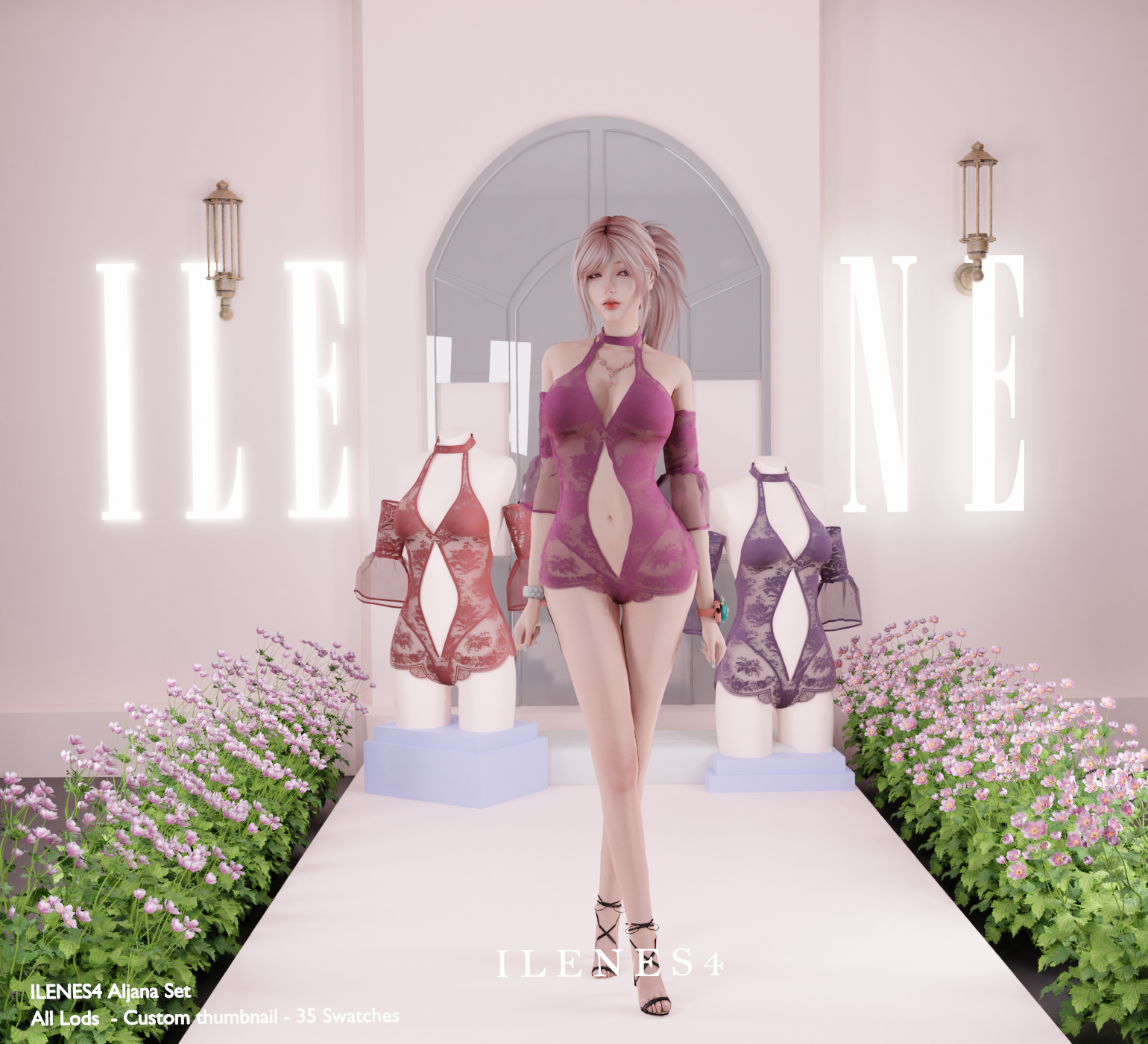 ILN. Aljana Nightgown mod for The Sims 4 