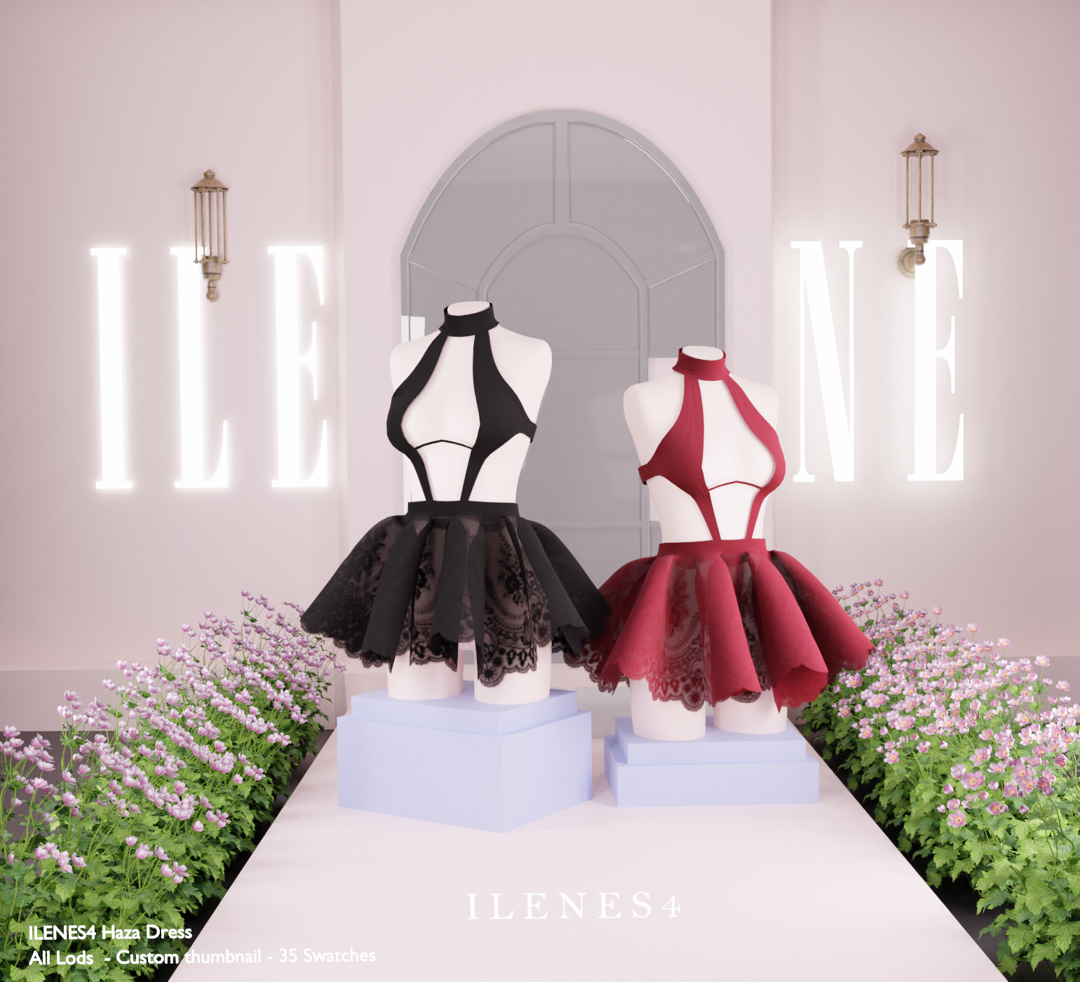 ILN. Haza Dress mod for The Sims 4 