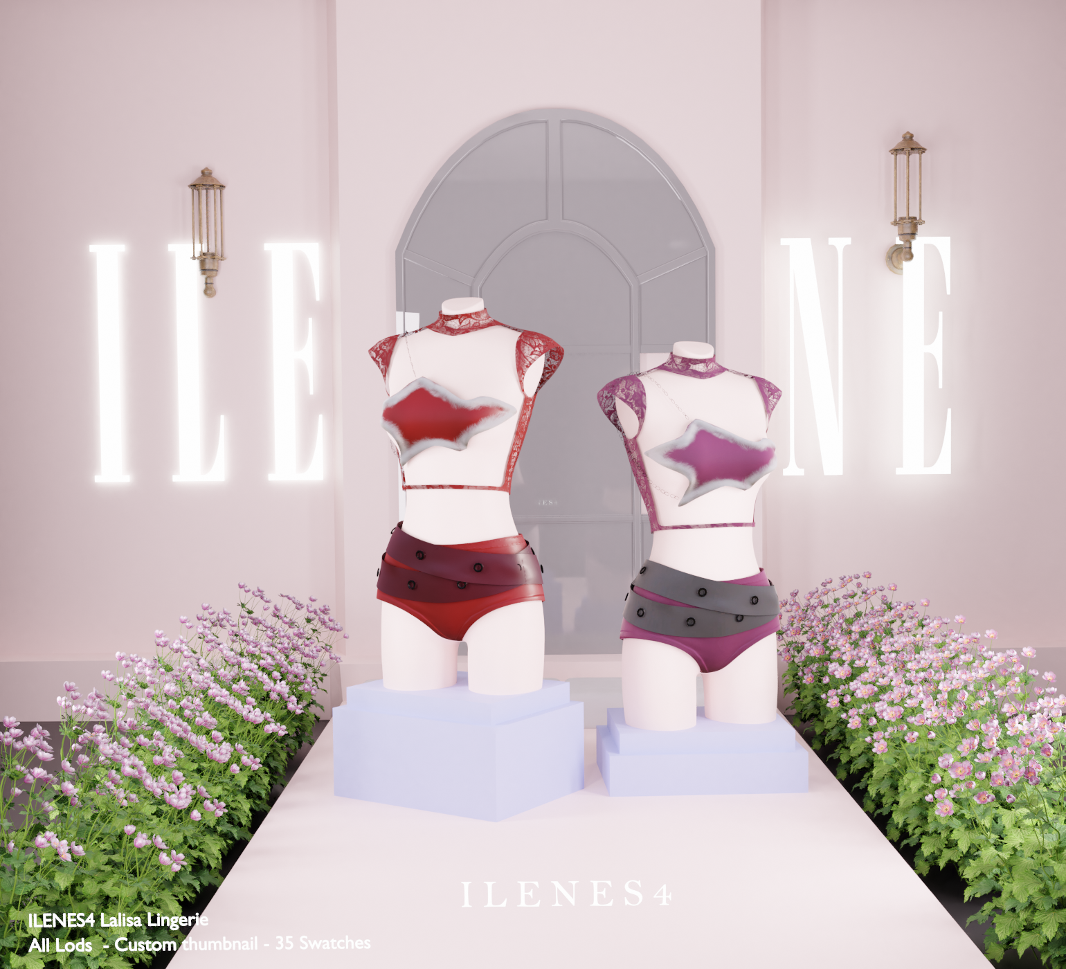 ILN.  Lalisa Lingerie mod for The Sims 4 