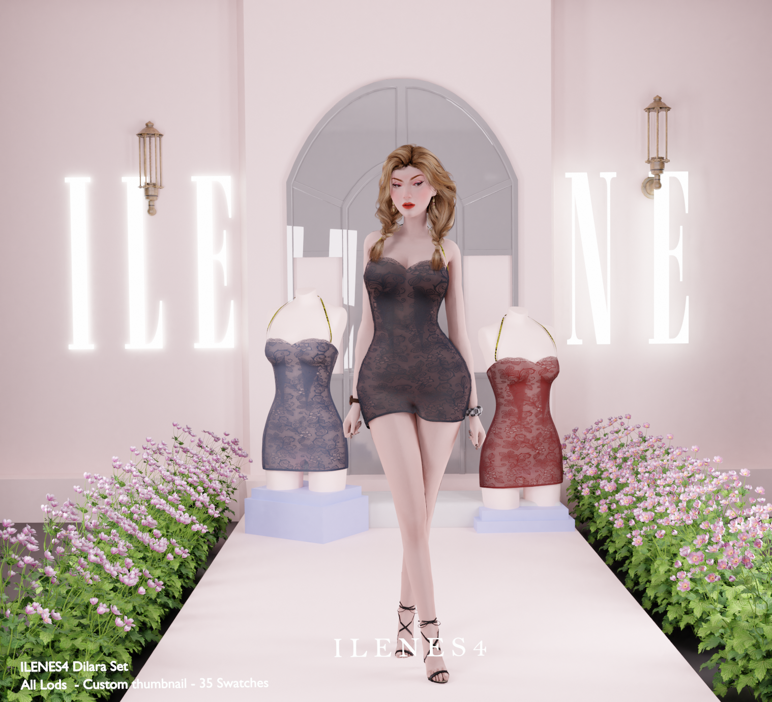 ILN. Dilara Outfit mod for The Sims 4 