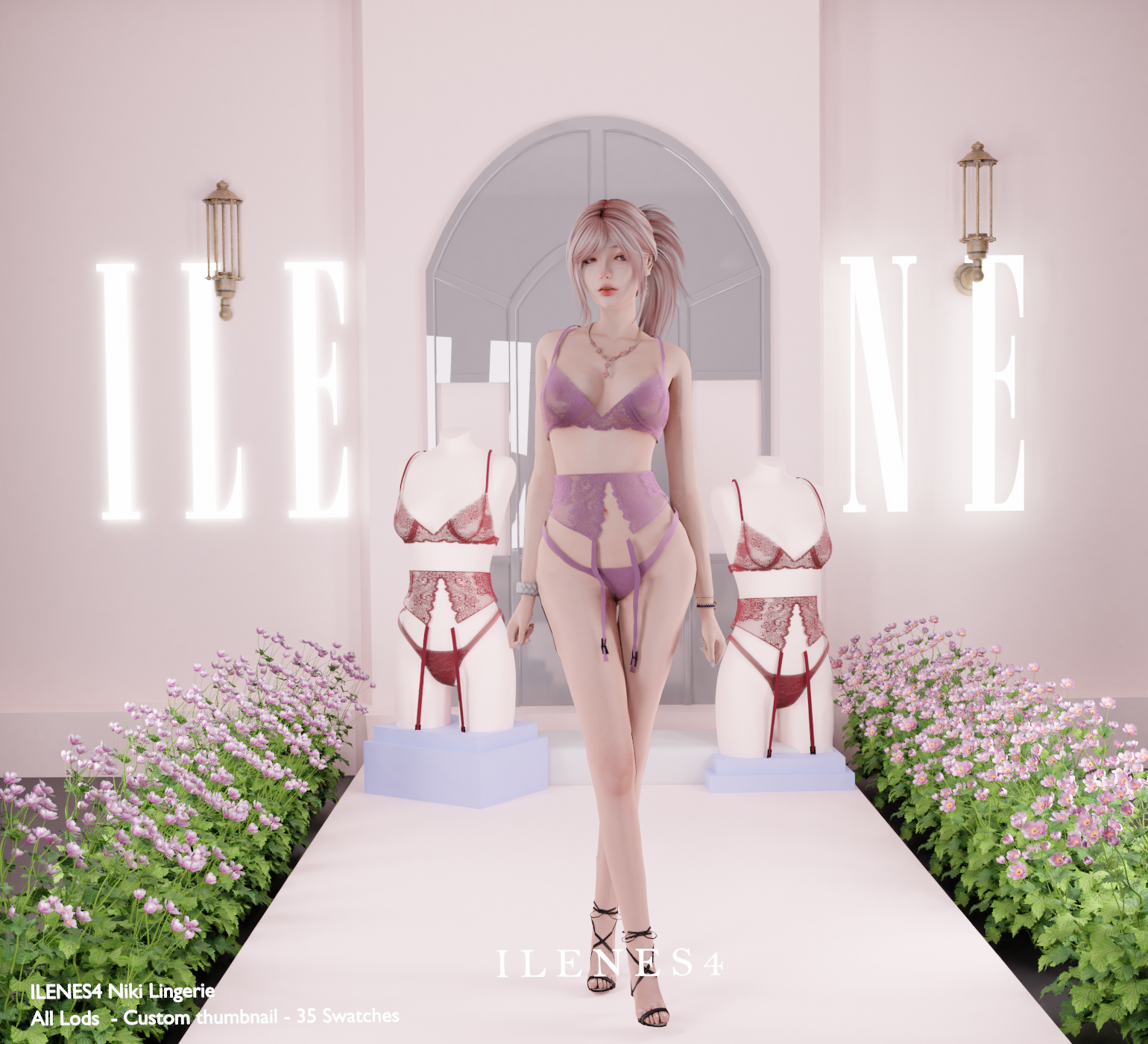 ILN. Niki Lingerie mod for The Sims 4 