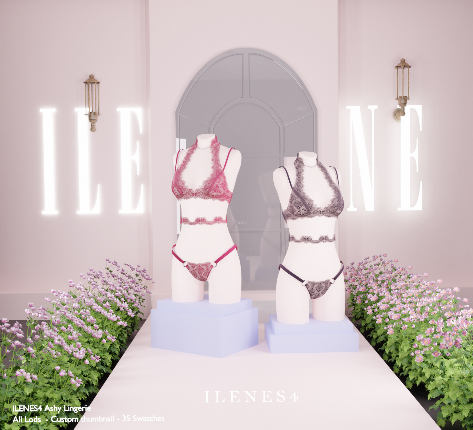 ILN. Ashy Lingerie mod for The Sims 4 