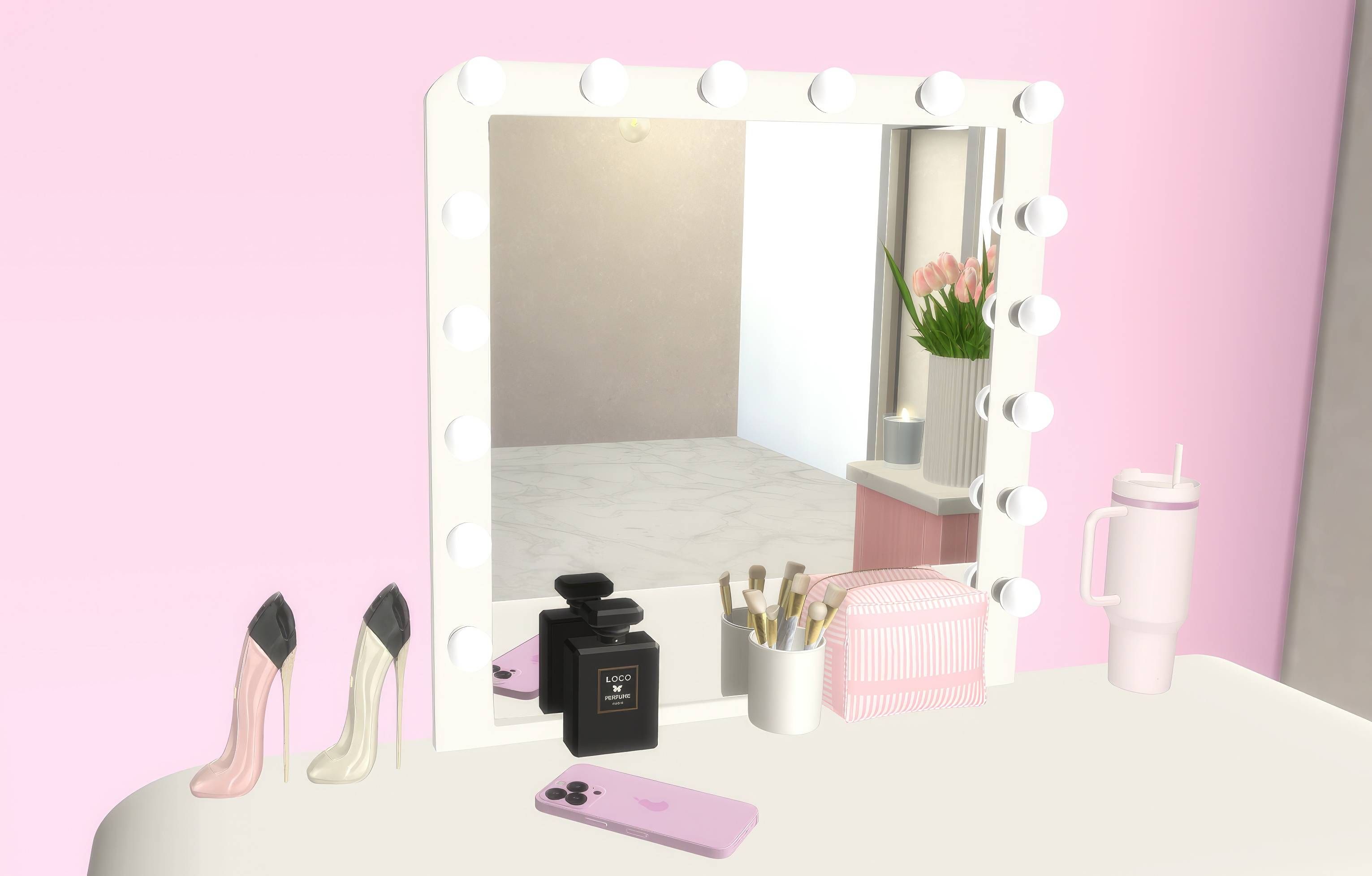  Carolina herrera perfume set mod for The Sims 4 