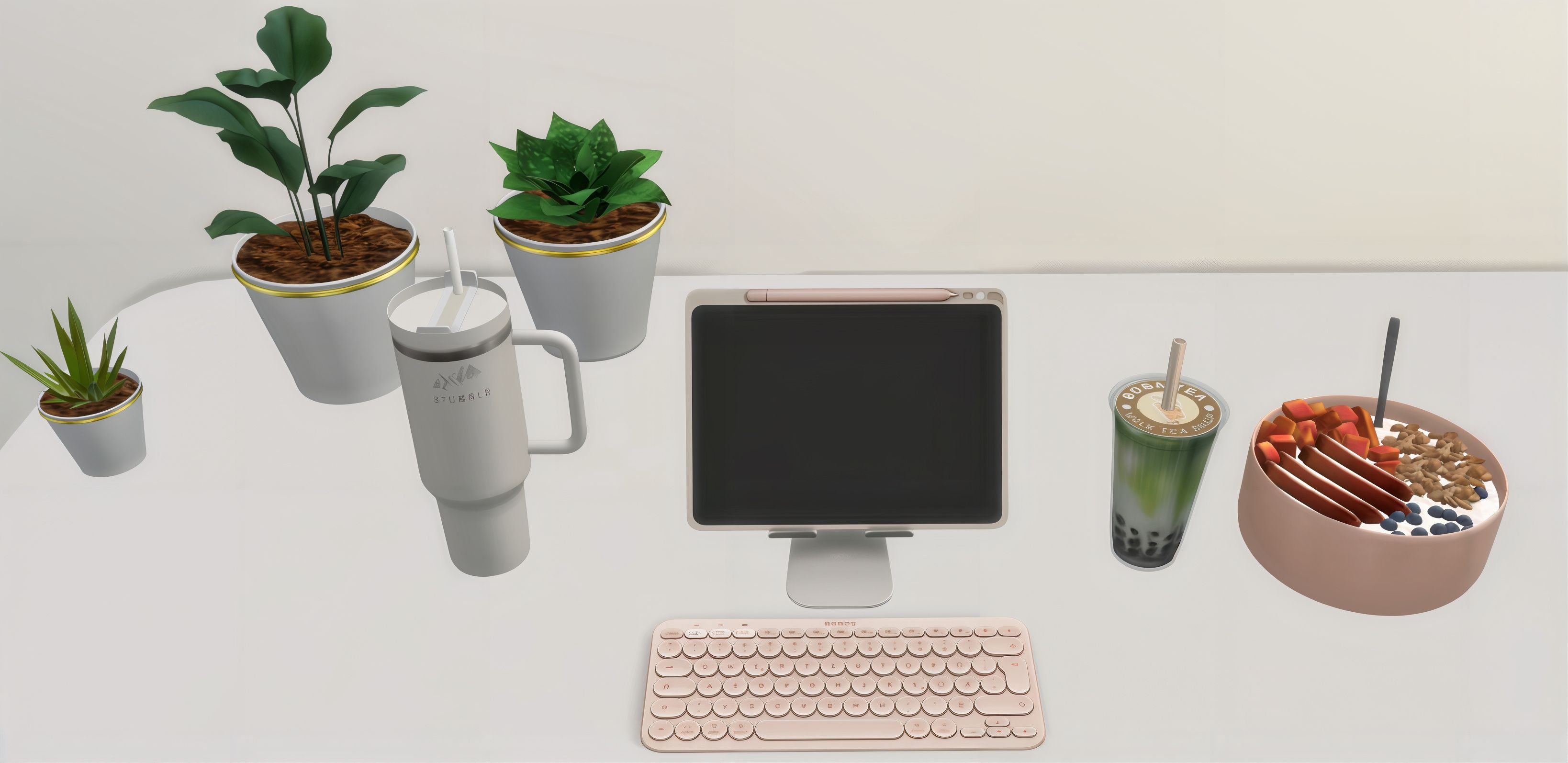 Bubble tea set mod for The Sims 4 