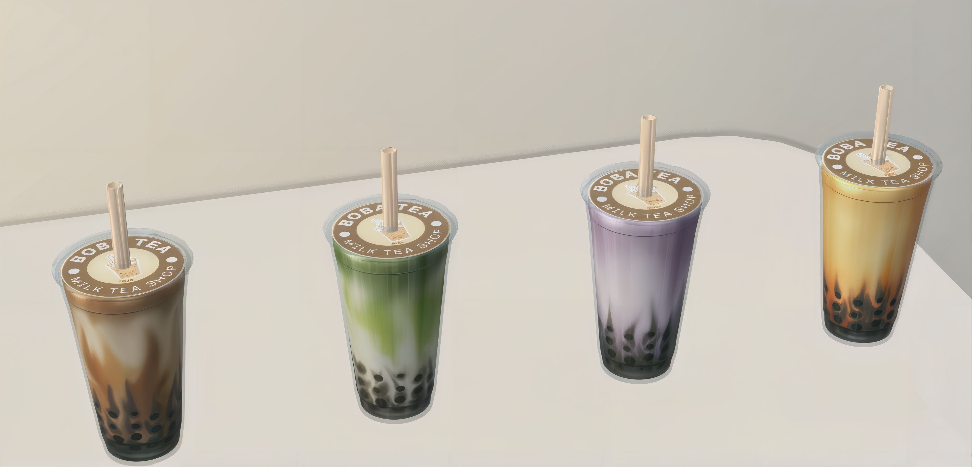 Bubble tea set mod for The Sims 4 