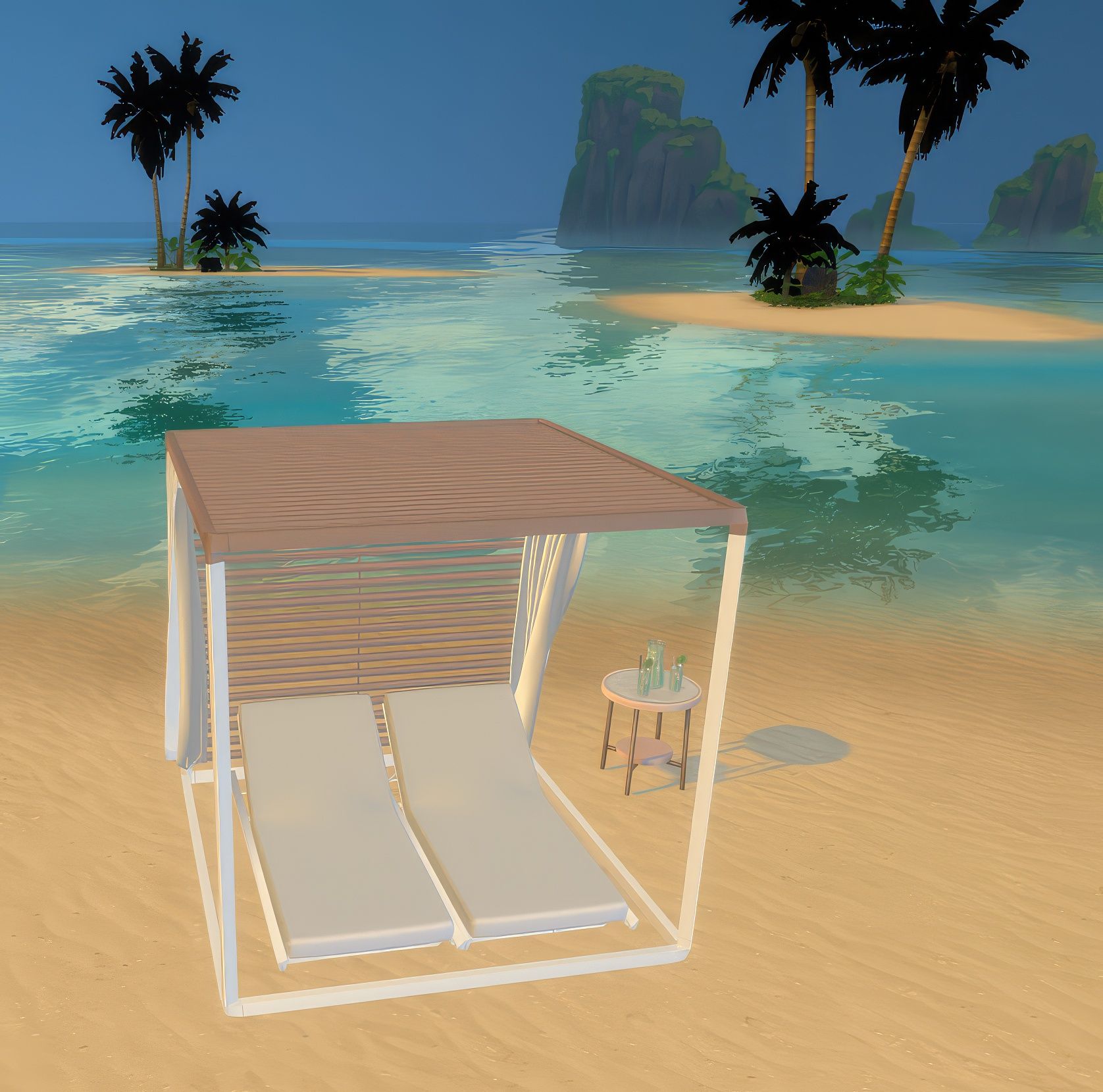 Summer tropical drinks set mod for The Sims 4 
