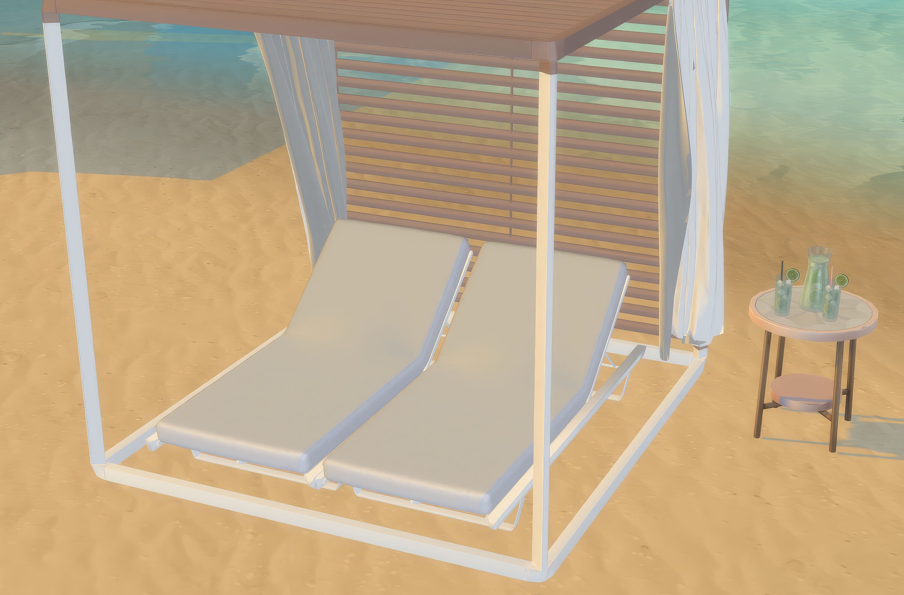 Summer tropical drinks set mod for The Sims 4 