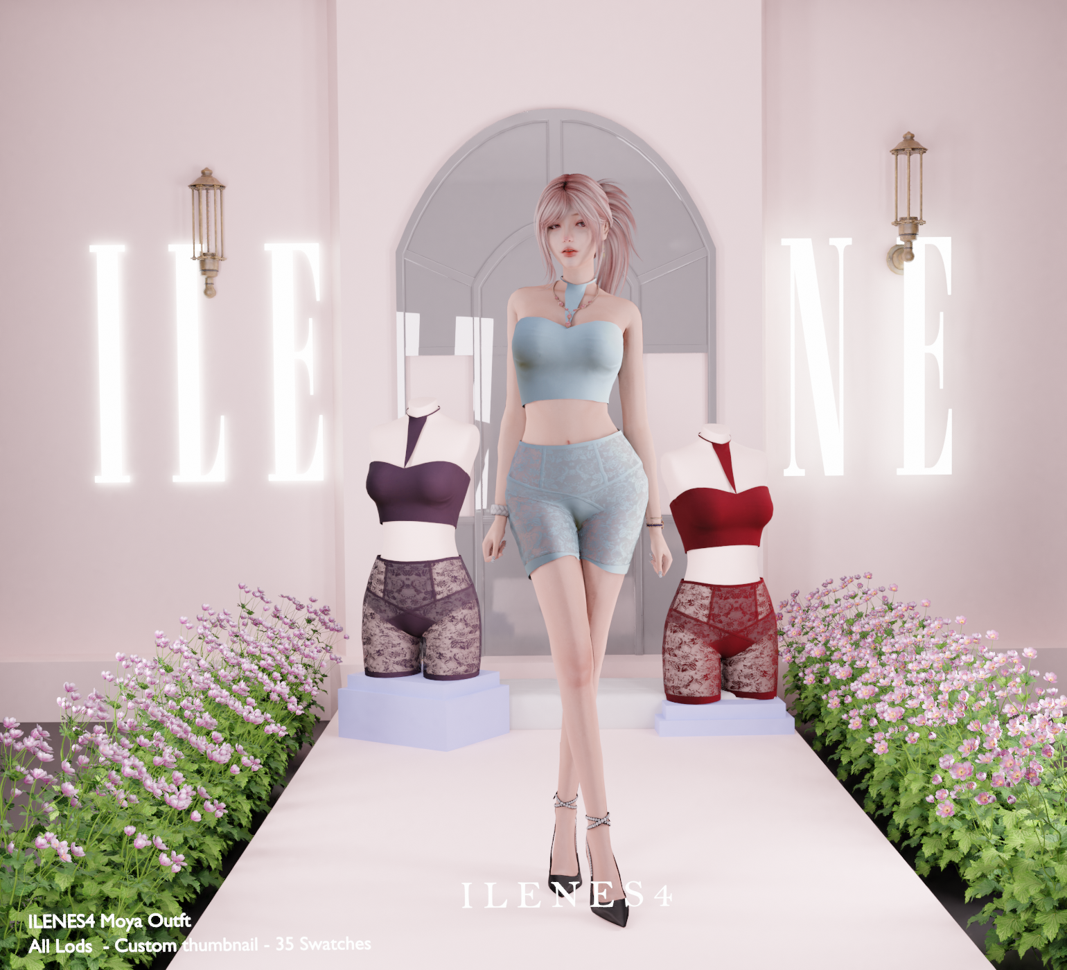 ILN. Moya Outfit mod for The Sims 4 