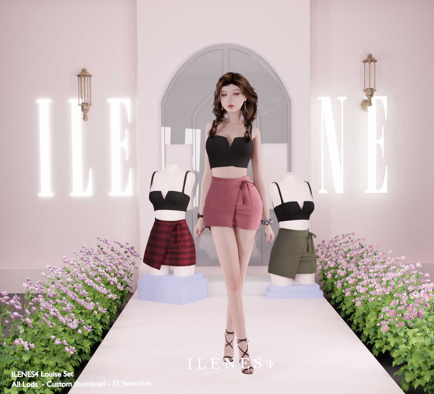 ILN. Louise Set mod for The Sims 4 
