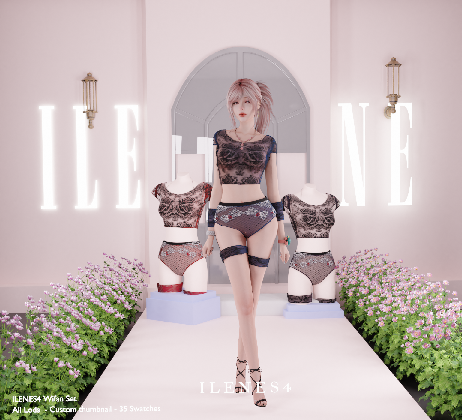 ILN. Wifan Lingerie mod for The Sims 4 
