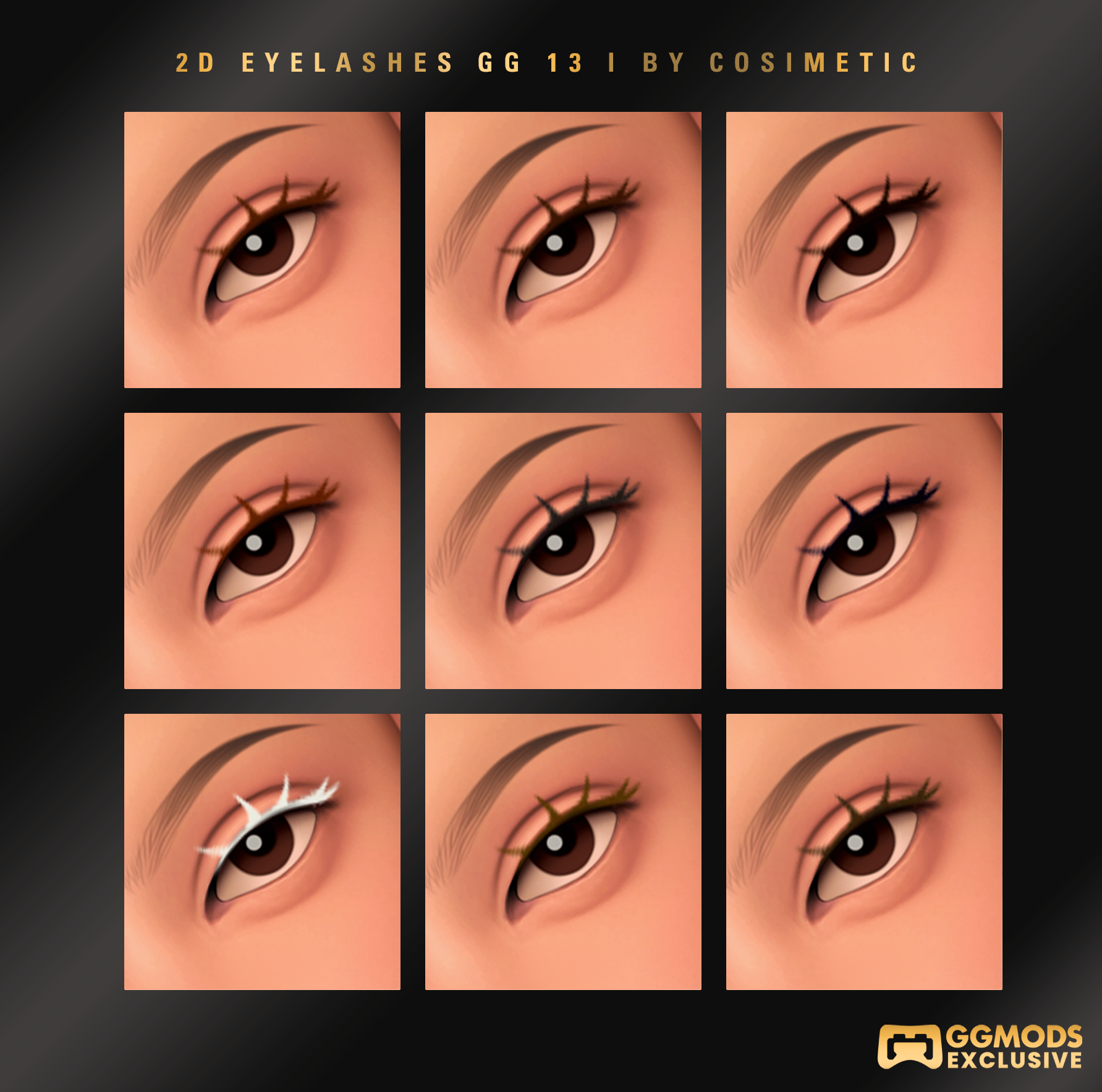 2D MM Light Volume Lashes GG 13 mod for The Sims 4 