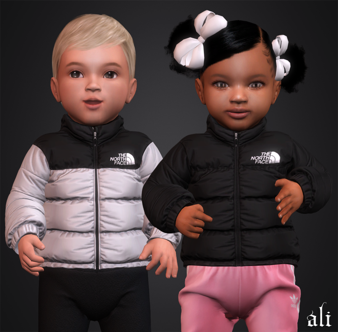 ali - THE NORTH FACE jacket (infant) JUN2025 mod for The Sims 4 