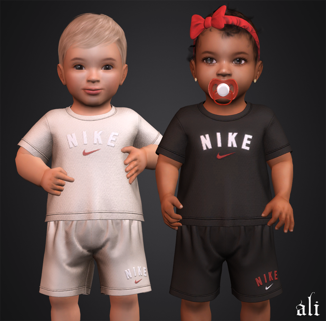 ali - NIKE set (infant) JUL2025 mod for The Sims 4 