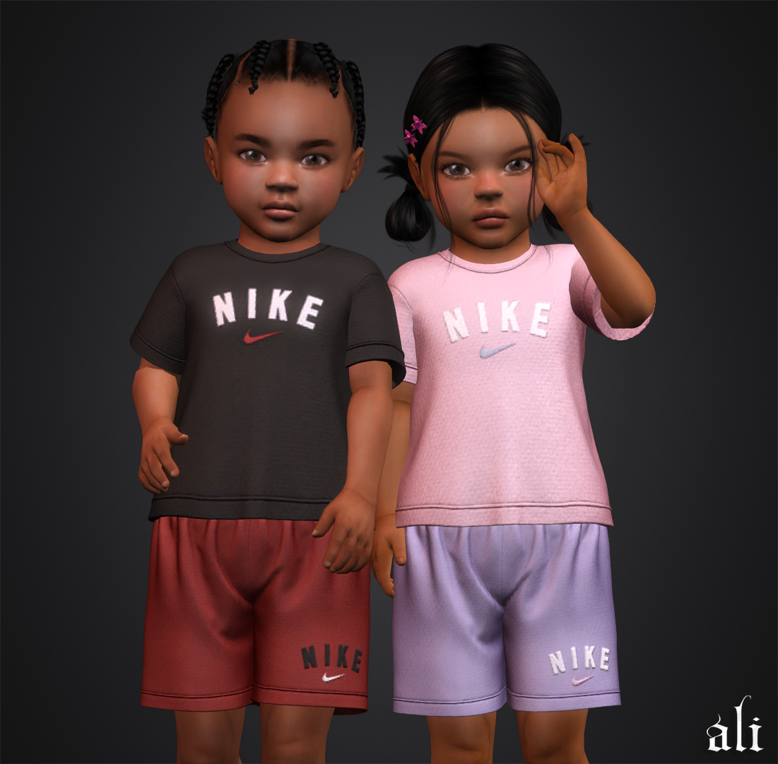 ali - NIKE set (toddler) JUL2025 mod for The Sims 4 