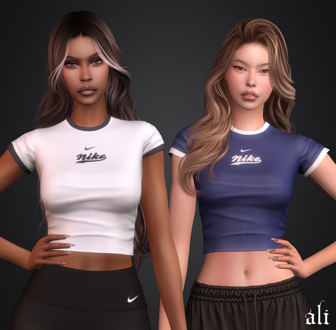 ali - NIKE top v1 JAN2026 mod for The Sims 4 