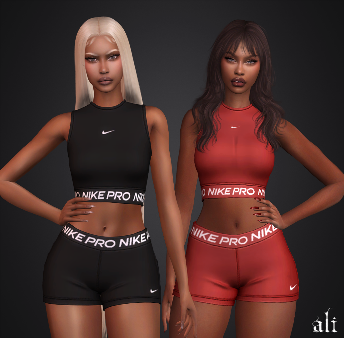 ali - NIKE set (part 1) MAY2025 mod for The Sims 4 