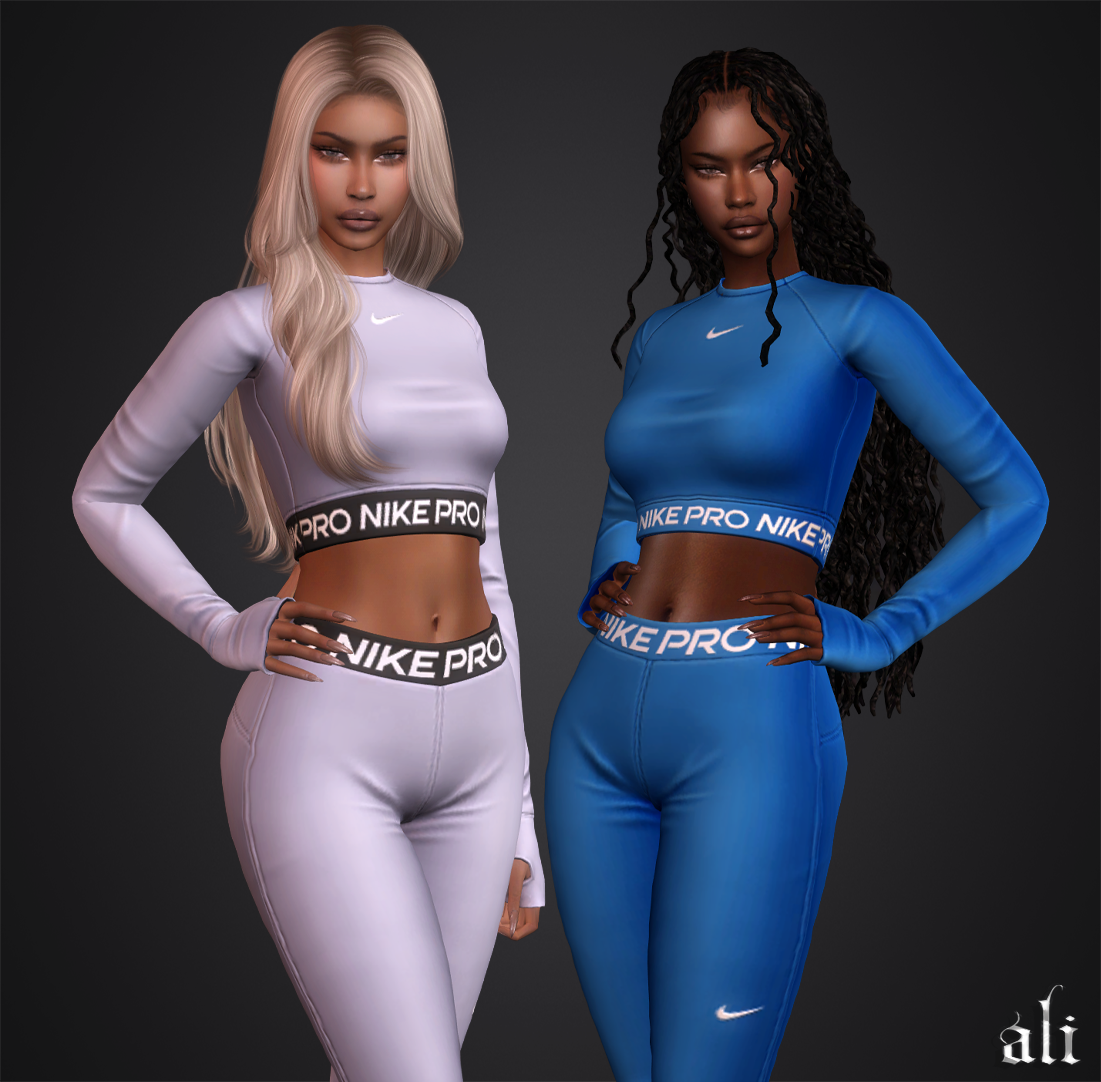 ali - NIKE set (part 2) MAY2025 mod for The Sims 4 