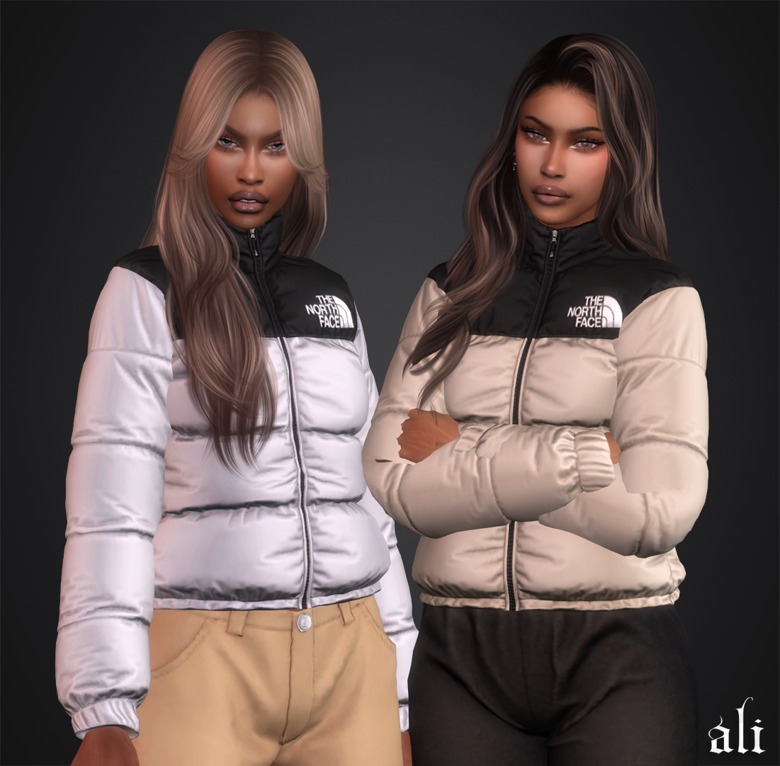 ali - THE NORTH FACE jacket(f) JUN2025 mod for The Sims 4 