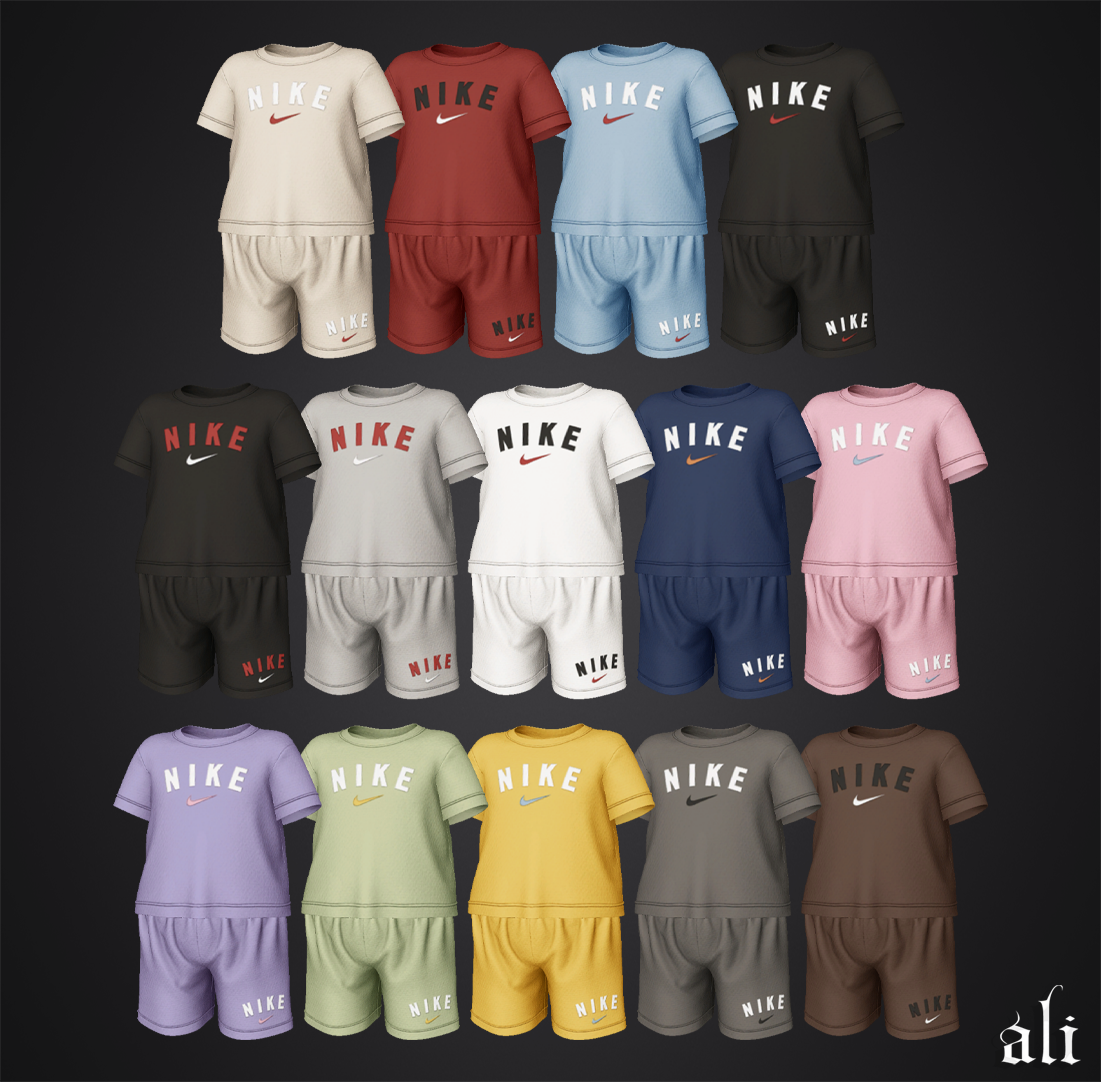 ali - NIKE set (toddler) JUL2025 mod for The Sims 4 
