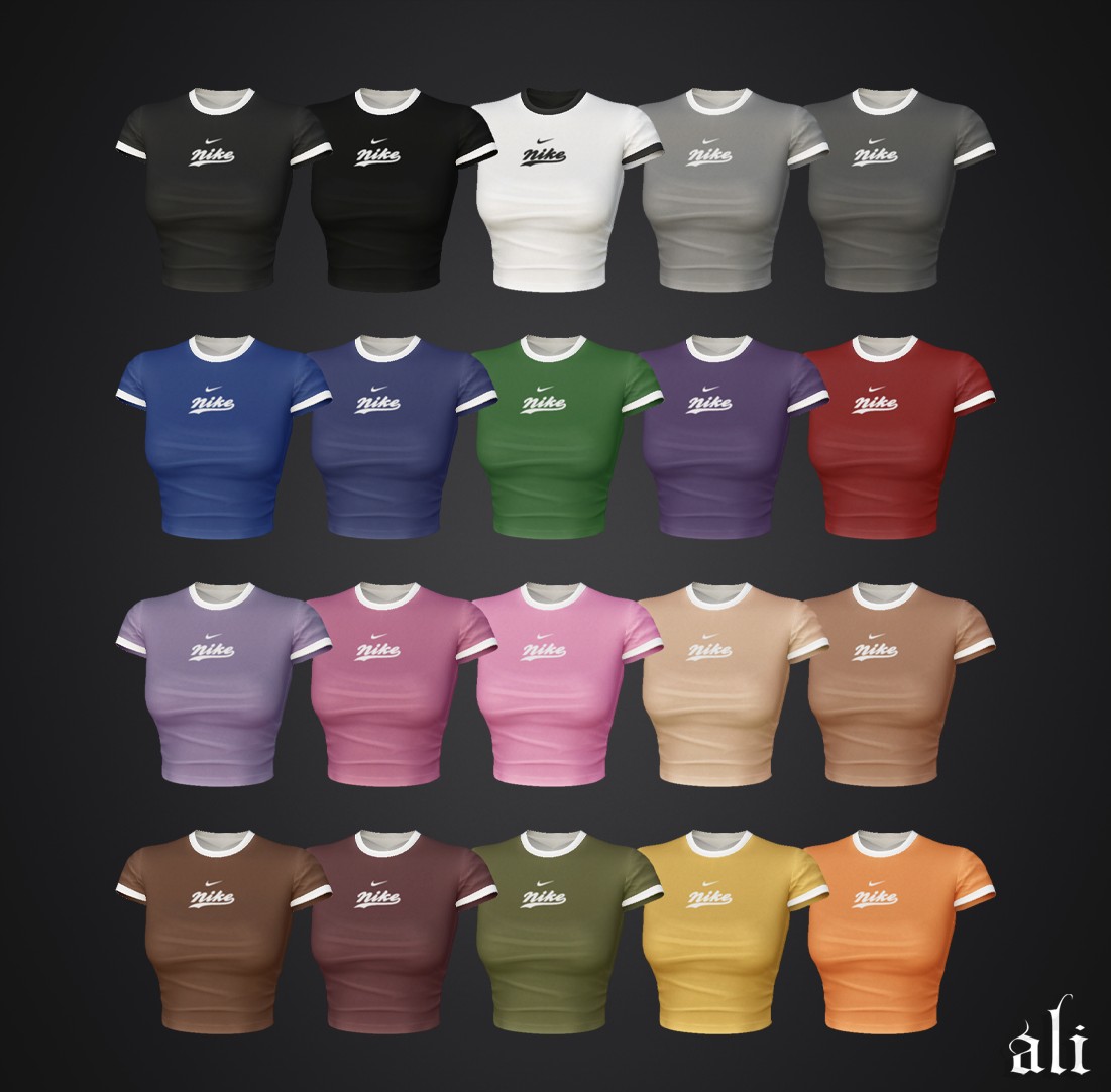 ali - NIKE top v1 JAN2026 mod for The Sims 4 