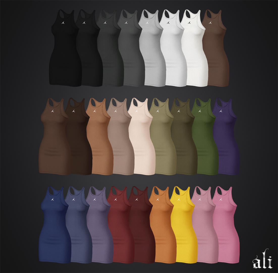 ali - JORDAN dress MAR2025 mod for The Sims 4 