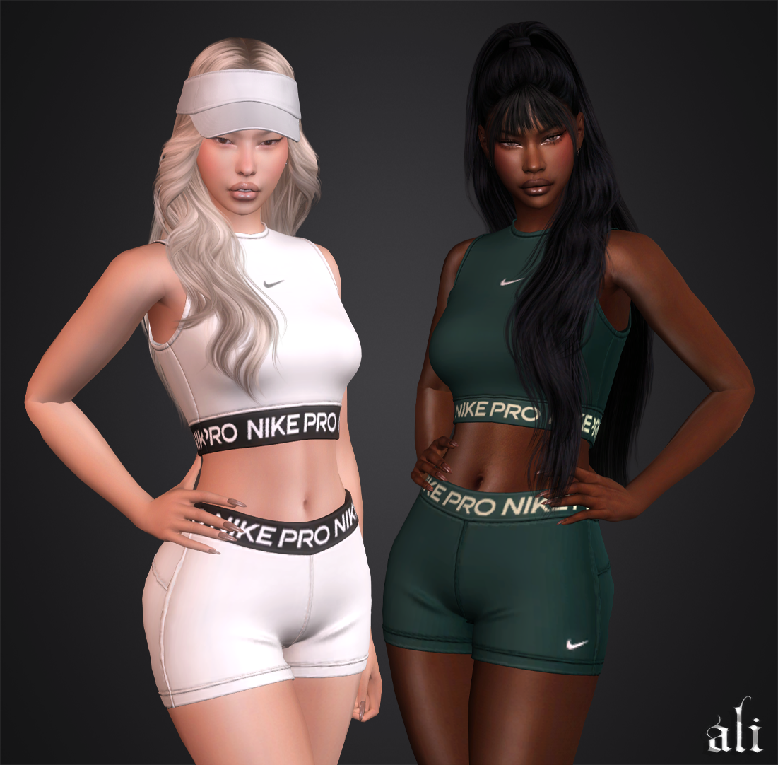 ali - NIKE set (part 1) MAY2025 mod for The Sims 4 