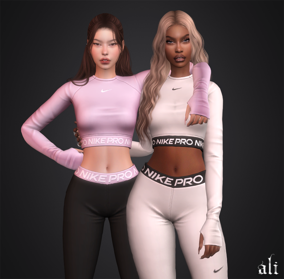 ali - NIKE set (part 2) MAY2025 mod for The Sims 4 
