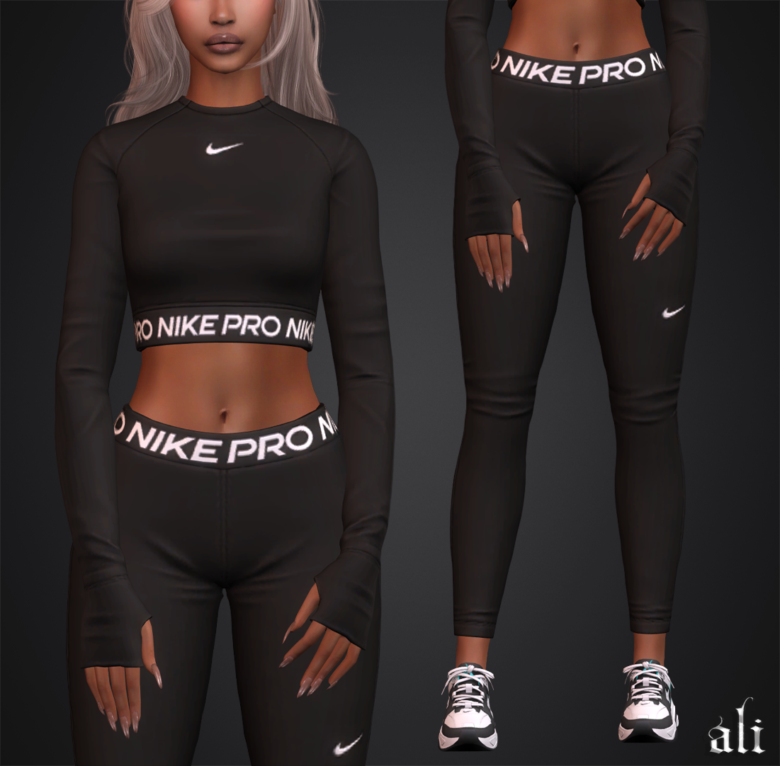 ali - NIKE set (part 2) MAY2025 mod for The Sims 4 