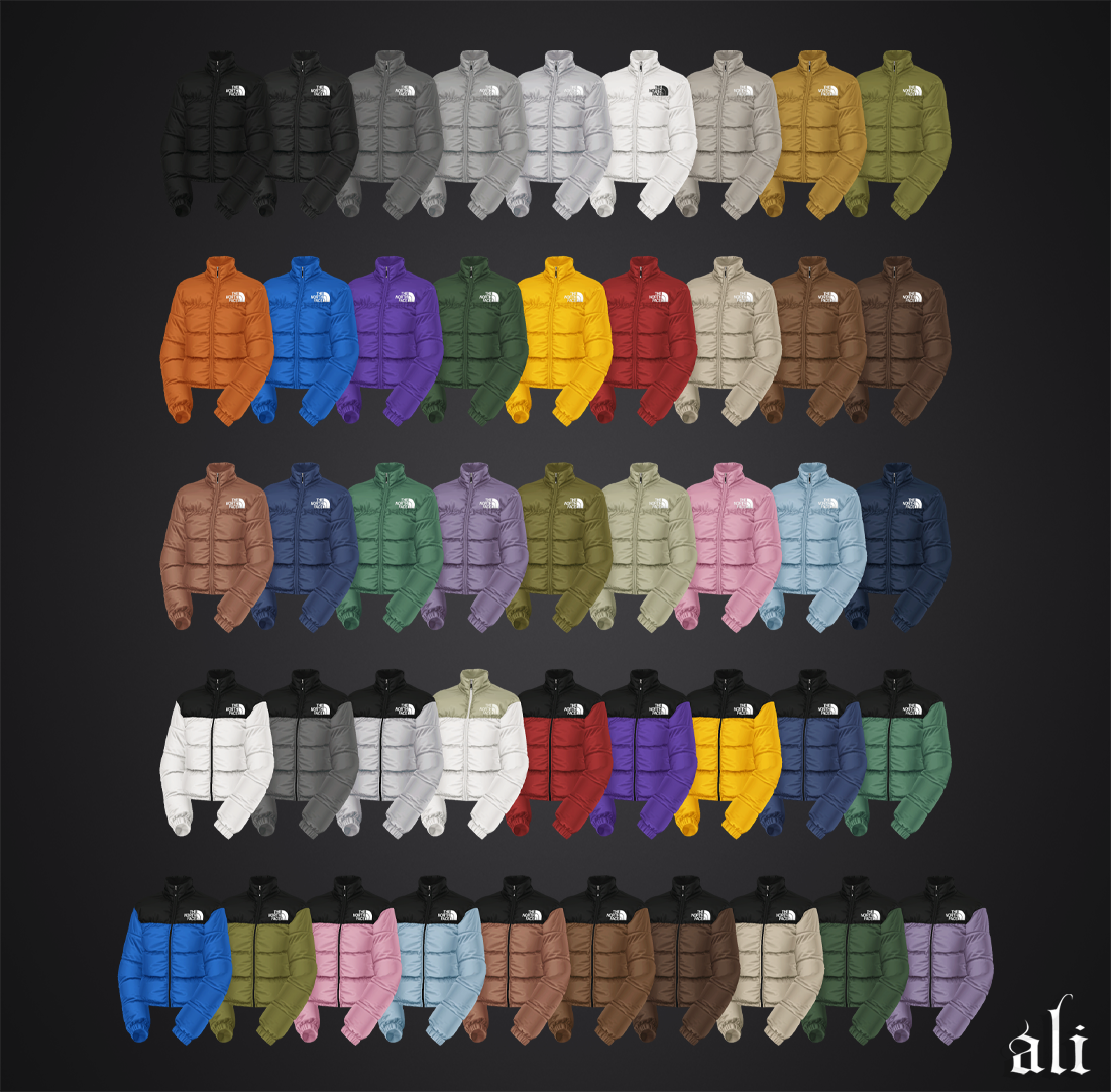 ali - THE NORTH FACE jacket(f) JUN2025 mod for The Sims 4 