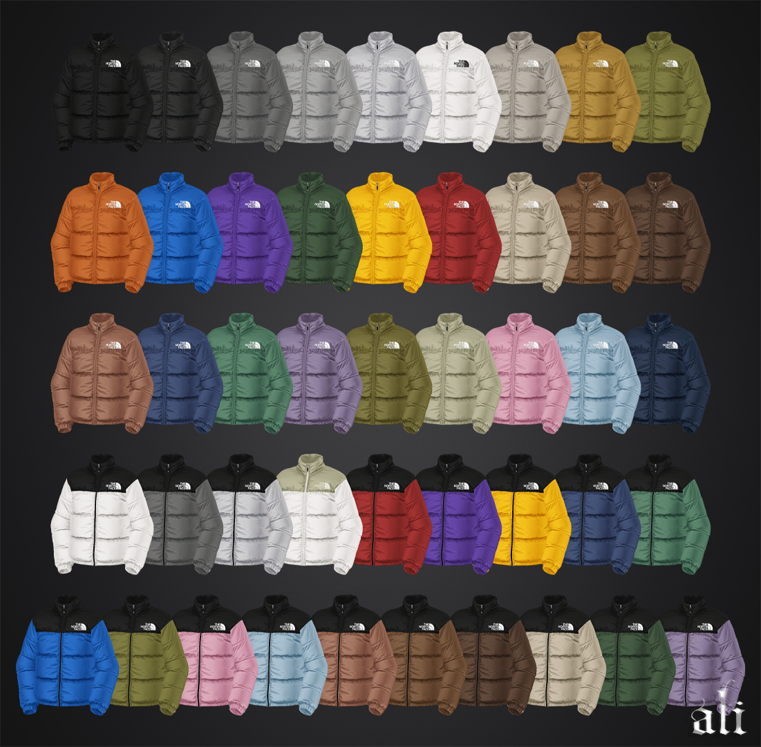 ali - THE NORTH FACE jacket (child) JUN2025 mod for The Sims 4 