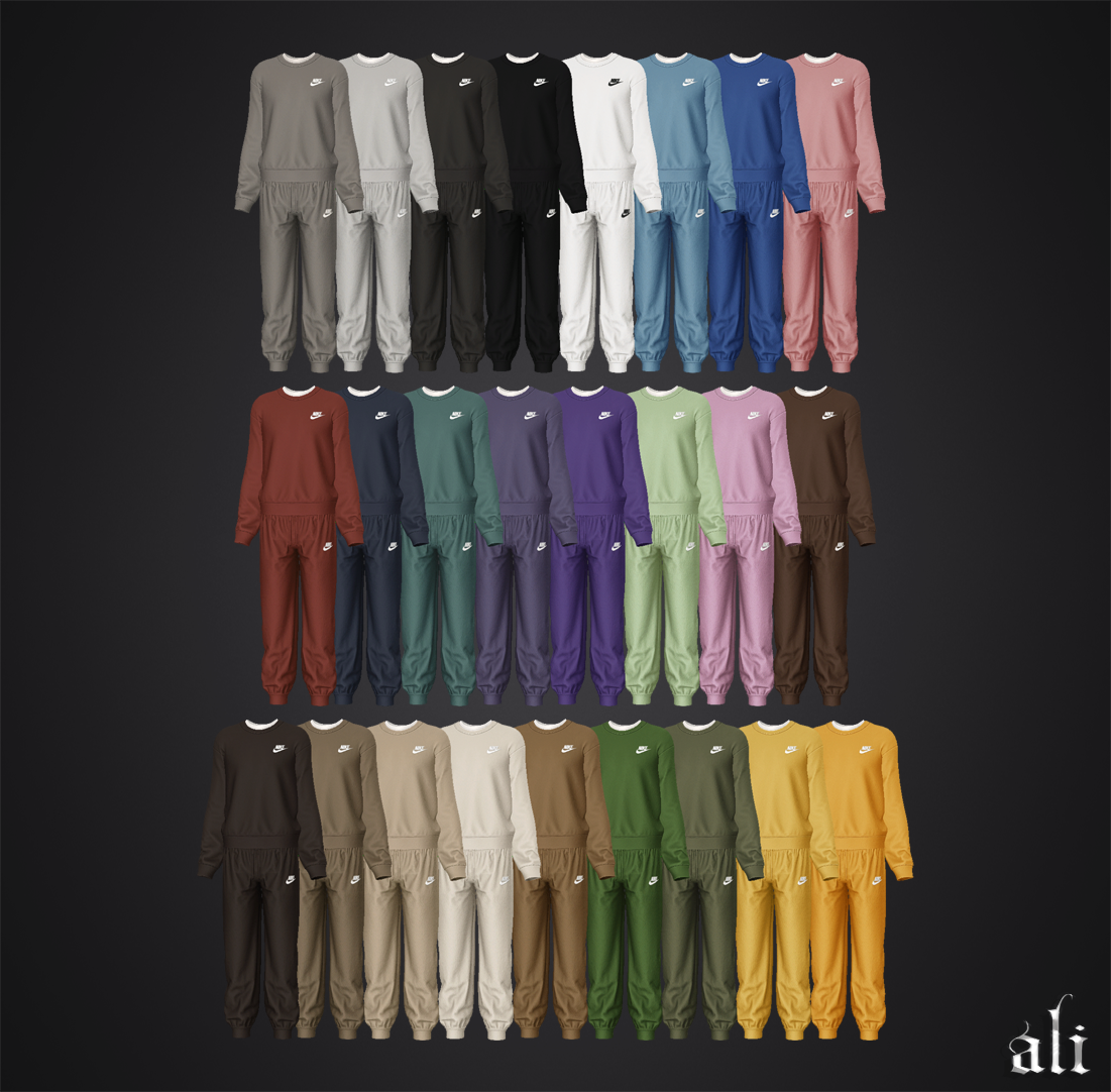 ali - NIKE set (m) APR2025 mod for The Sims 4 