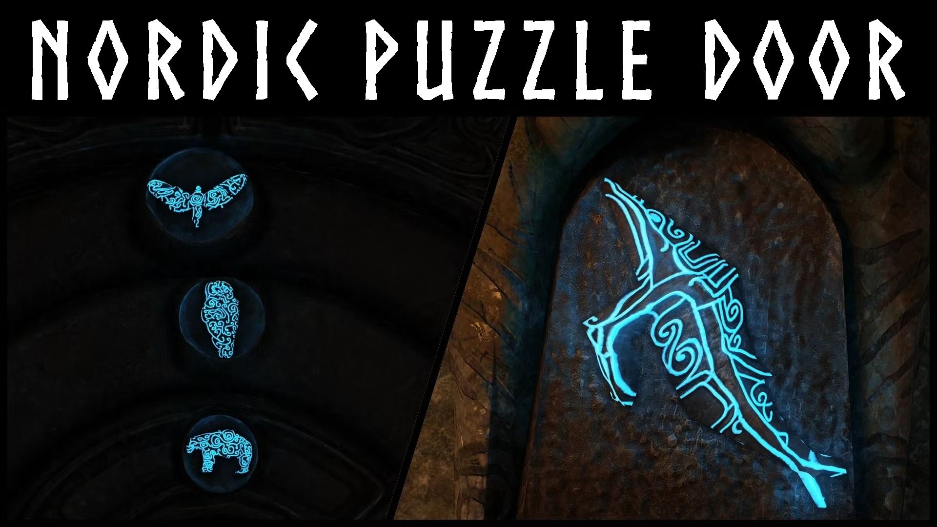Kanjs - Nordic Puzzle Door Animated mod for The Elder Scrolls V: Skyrim Special Edition