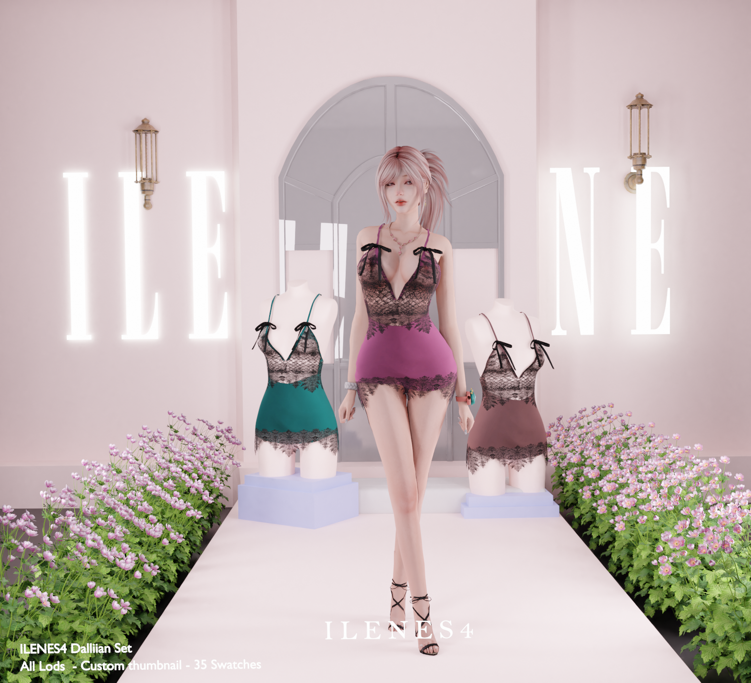 ILN. Dallian Lingerie mod for The Sims 4 