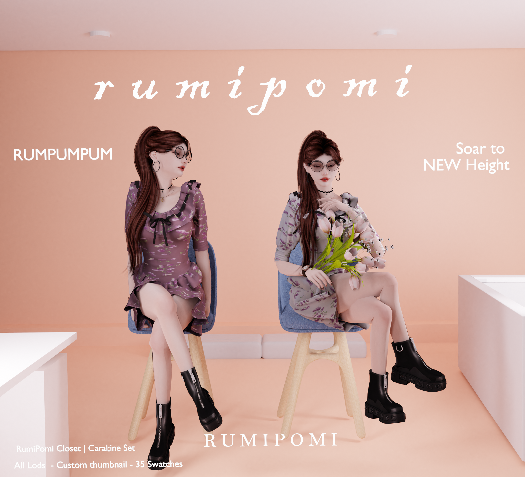 Rumpumpum_Caraline Sets mod for The Sims 4 