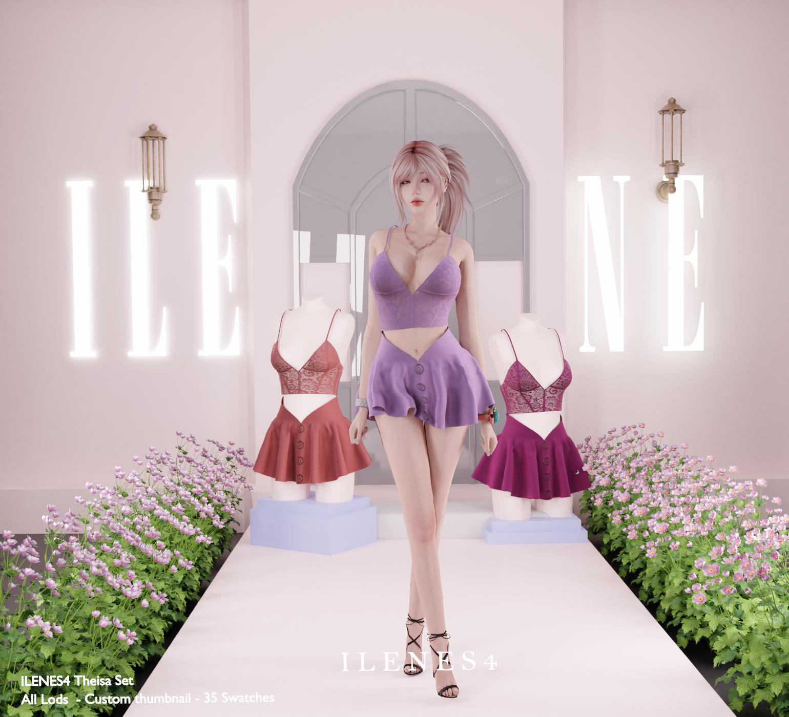 ILN. Theisa Outfit mod for The Sims 4 