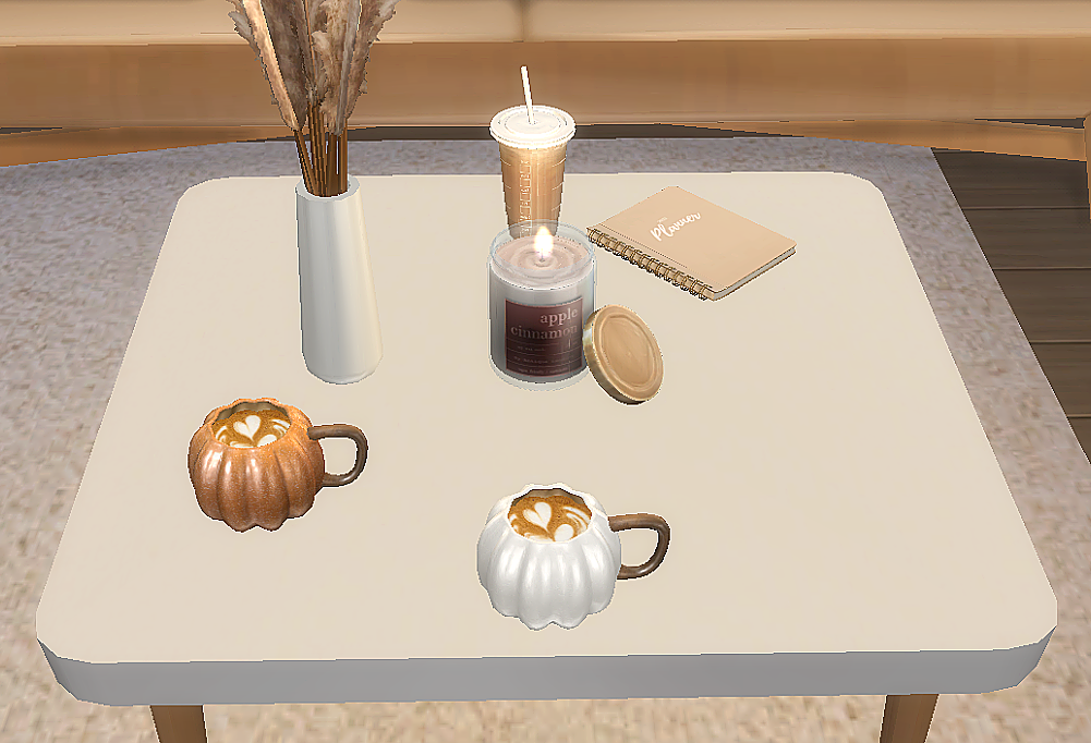 Cozy fall living set mod for The Sims 4 