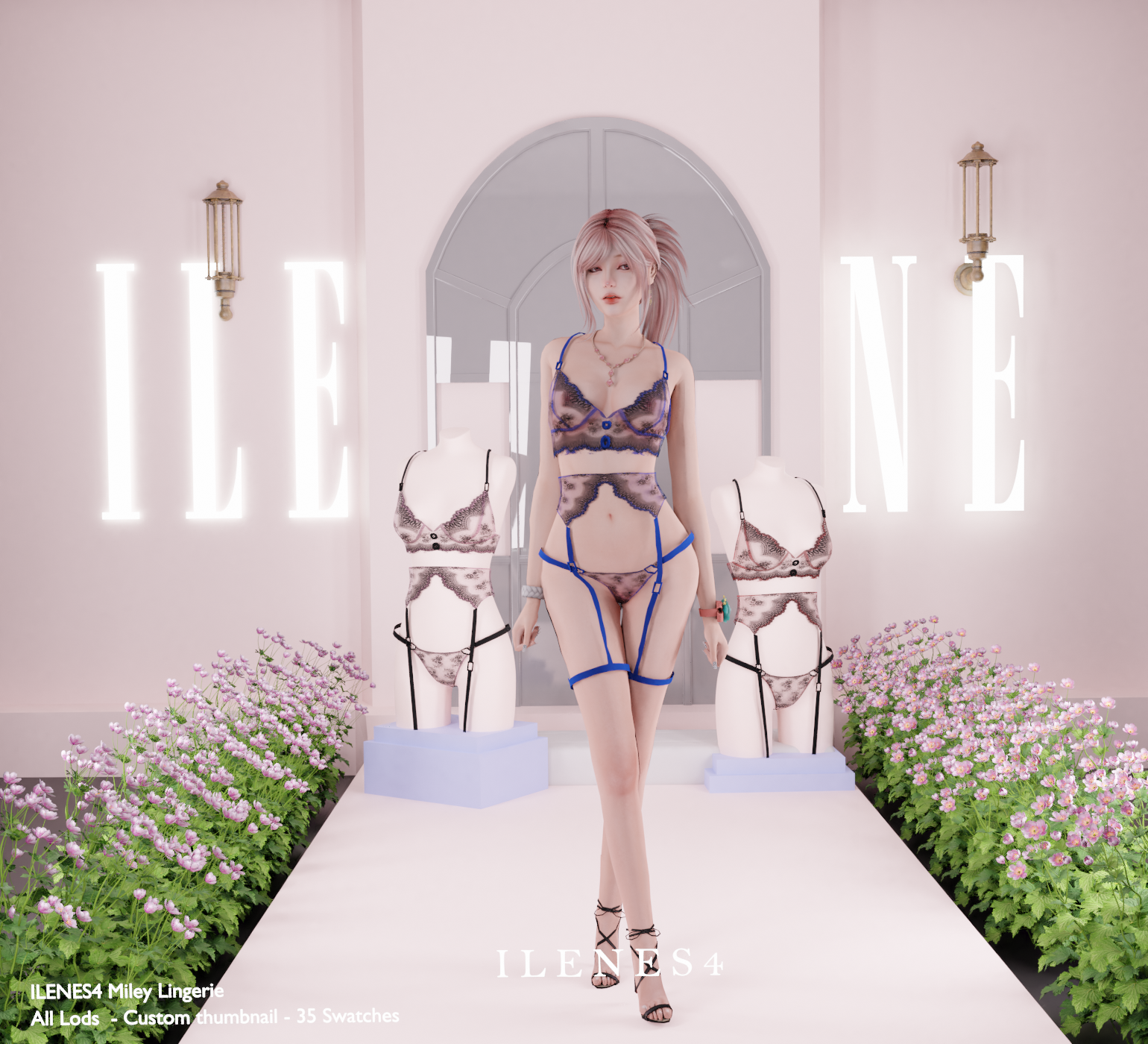 ILN. Miley Lingerie mod for The Sims 4 