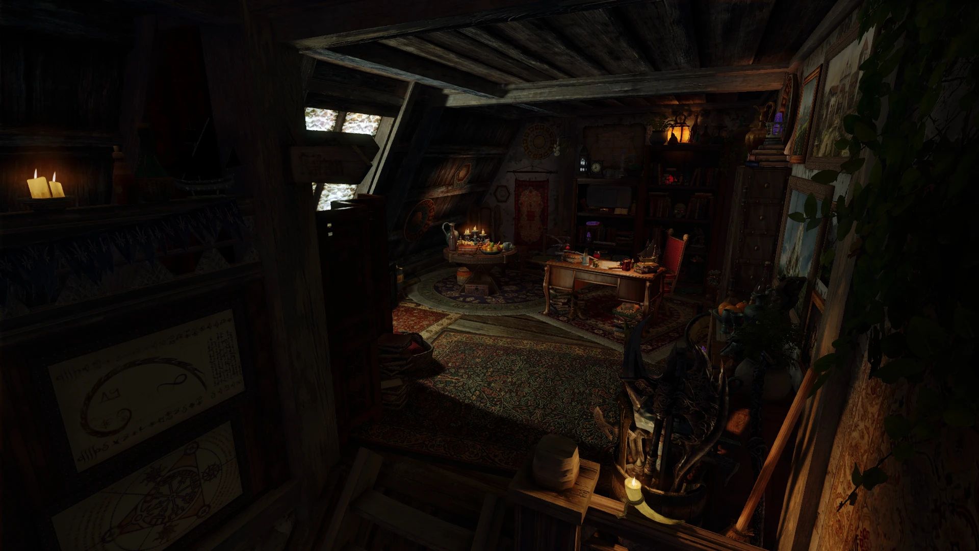 Windspire Attic - An Astronomer's Loft redux mod for The Elder Scrolls V: Skyrim Special Edition