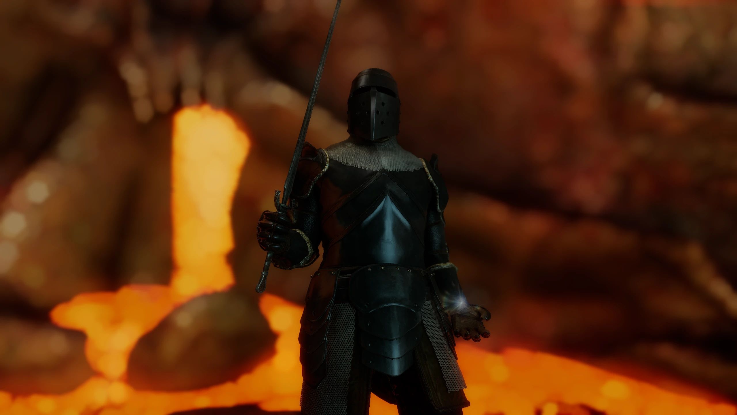 Onyx Knight Armor mod for The Elder Scrolls V: Skyrim Special Edition