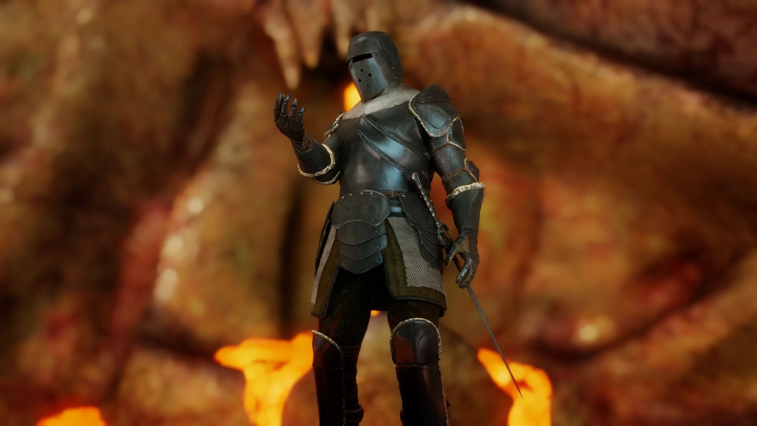 Onyx Knight Armor mod for The Elder Scrolls V: Skyrim Special Edition