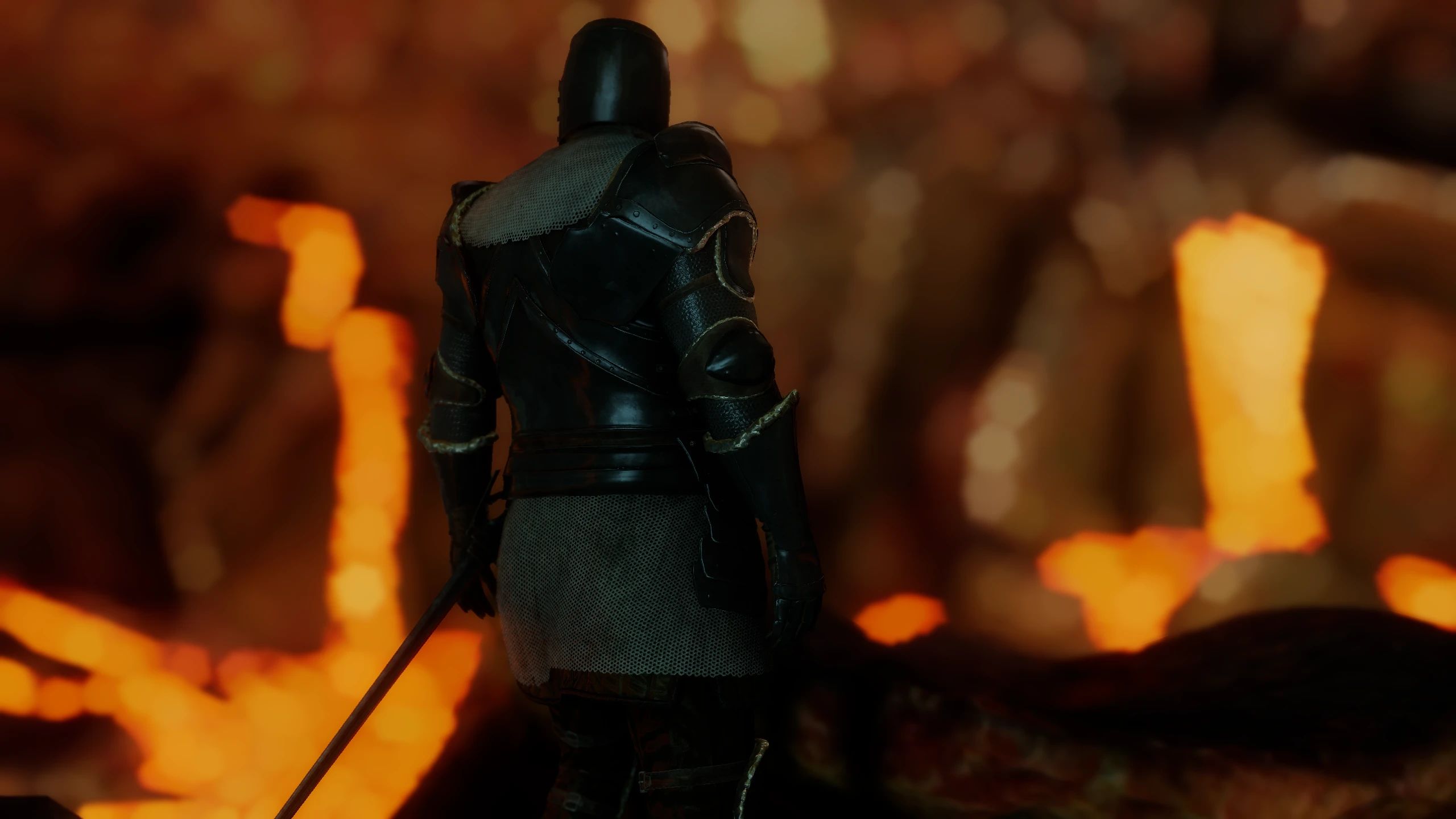 Onyx Knight Armor mod for The Elder Scrolls V: Skyrim Special Edition