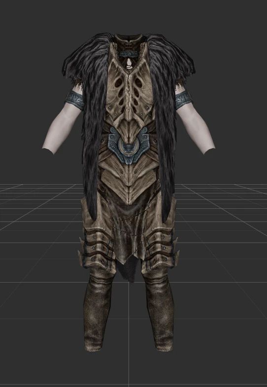 UNSLAAD - Dragonslayer Armor Mesh Edit mod for The Elder Scrolls V: Skyrim Special Edition