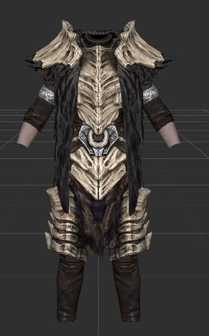 UNSLAAD - Dragonslayer Armor Mesh Edit mod for The Elder Scrolls V: Skyrim Special Edition