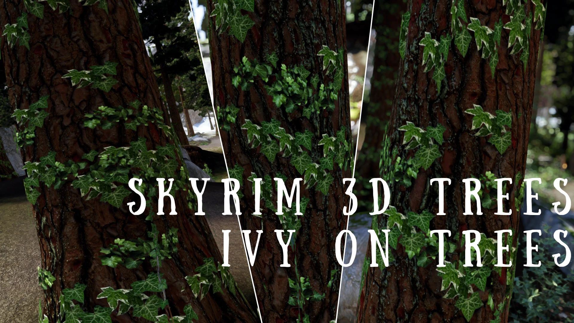 Skyrim 3D Trees - Ivy on Trees - LE mod for Skyrim