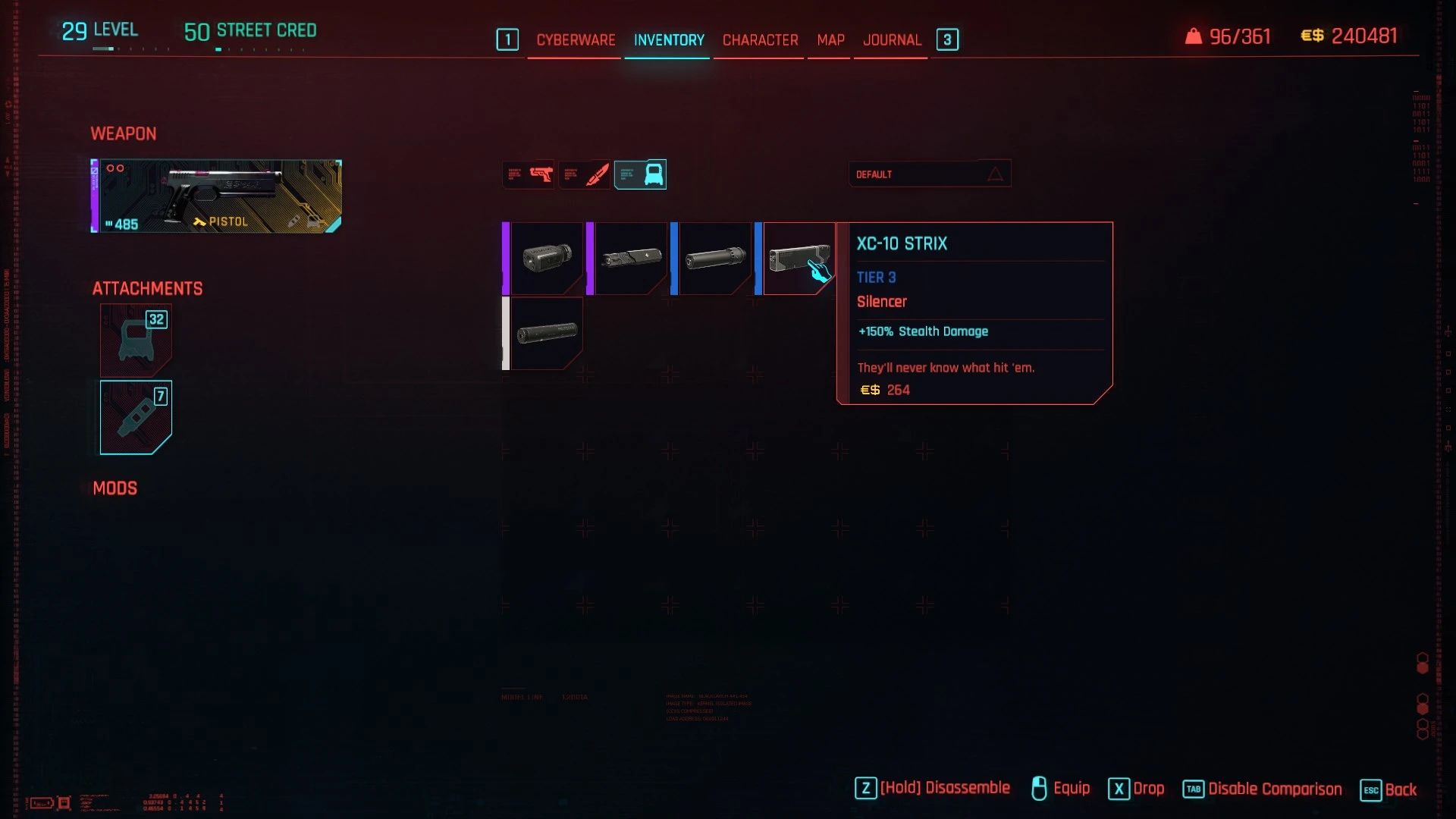 Better Attachments - CET mod for Cyberpunk 2077