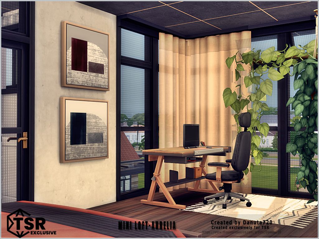 Mini Loft-Aurelia mod for The Sims 4 