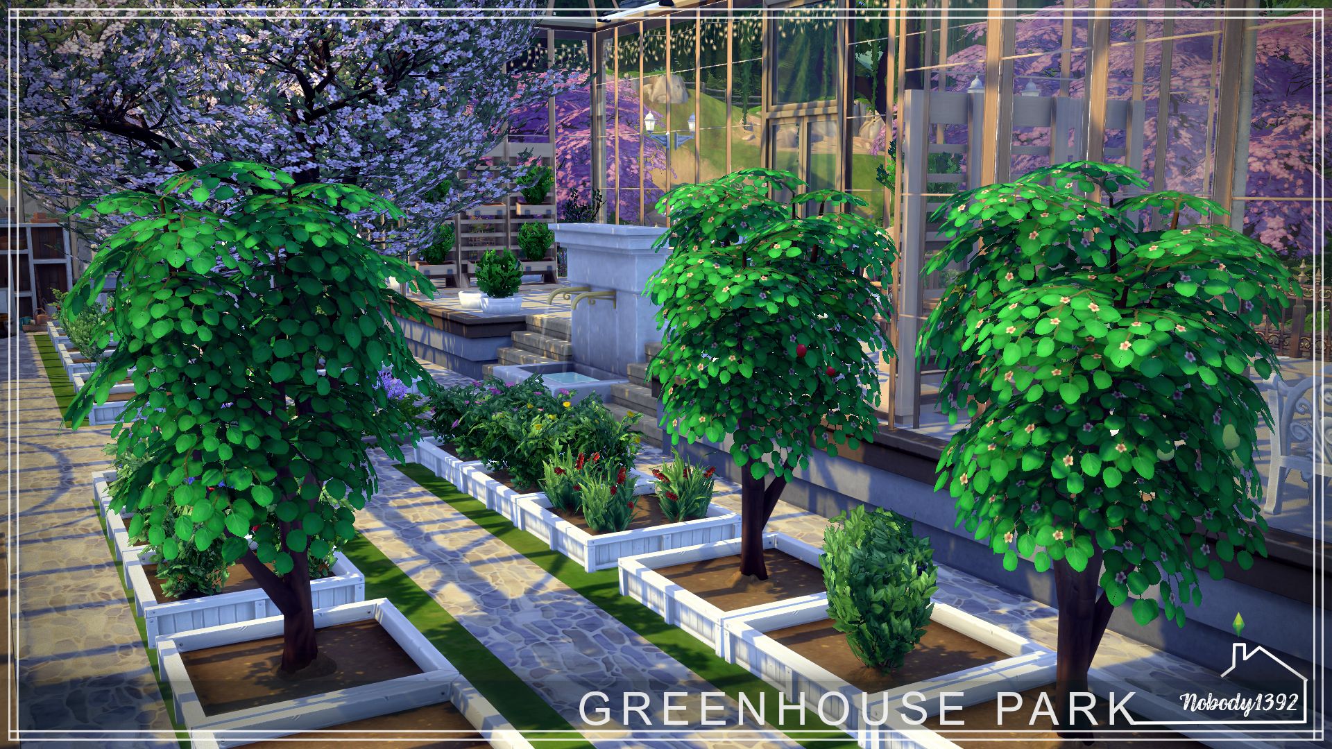 GreenHouse Park(No CC!) mod for The Sims 4 
