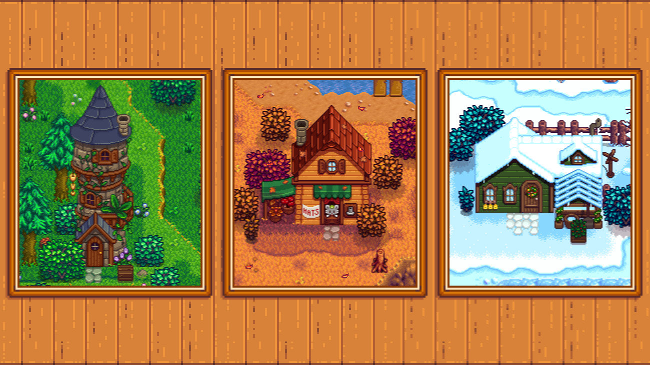 Elle's Town Buildings mod for Stardew Valley