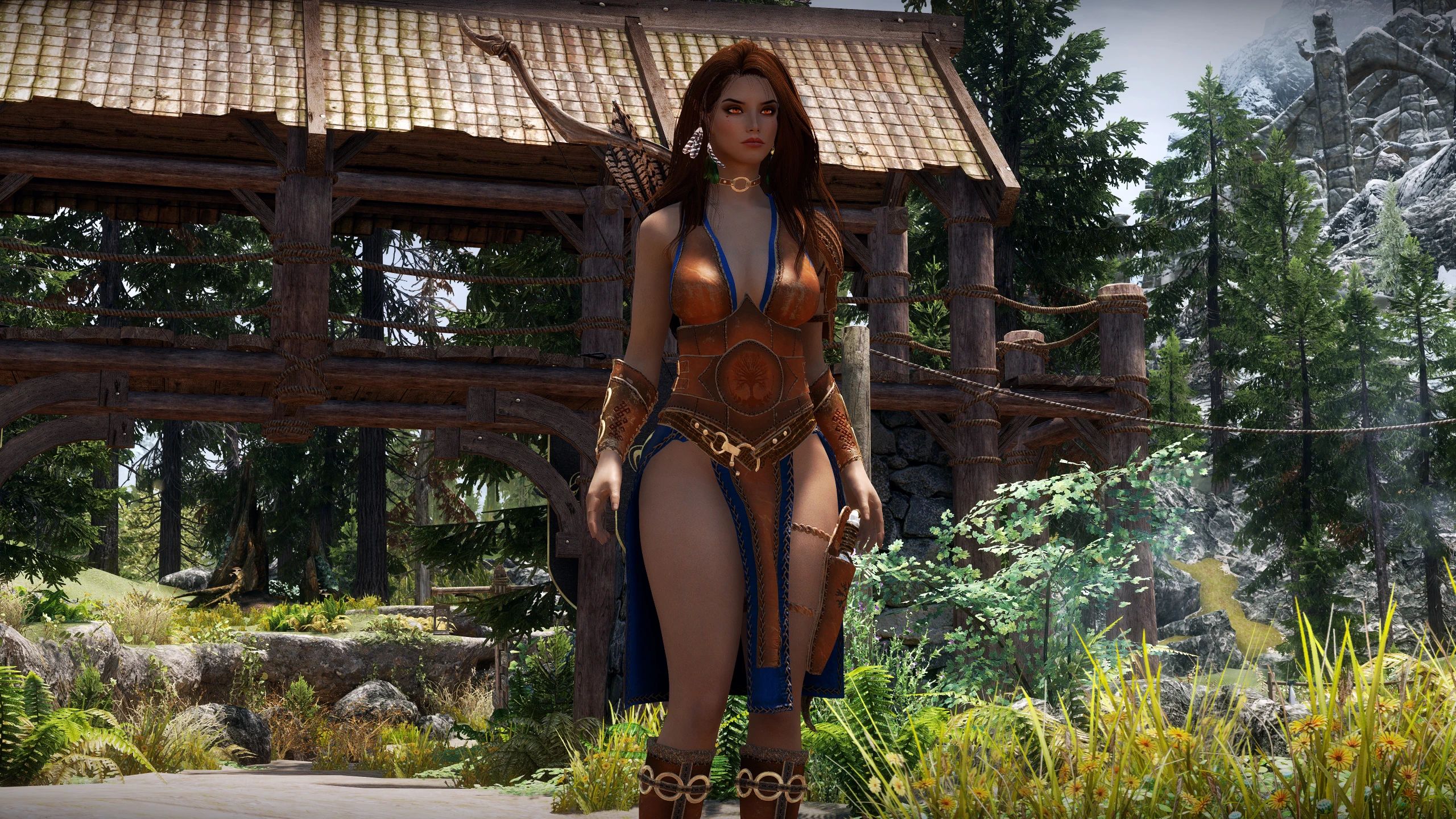 Dawn Warrior Armor - Official Uniform of the Heartbow Rangers - 3BA mod for The Elder Scrolls V: Skyrim Special Edition
