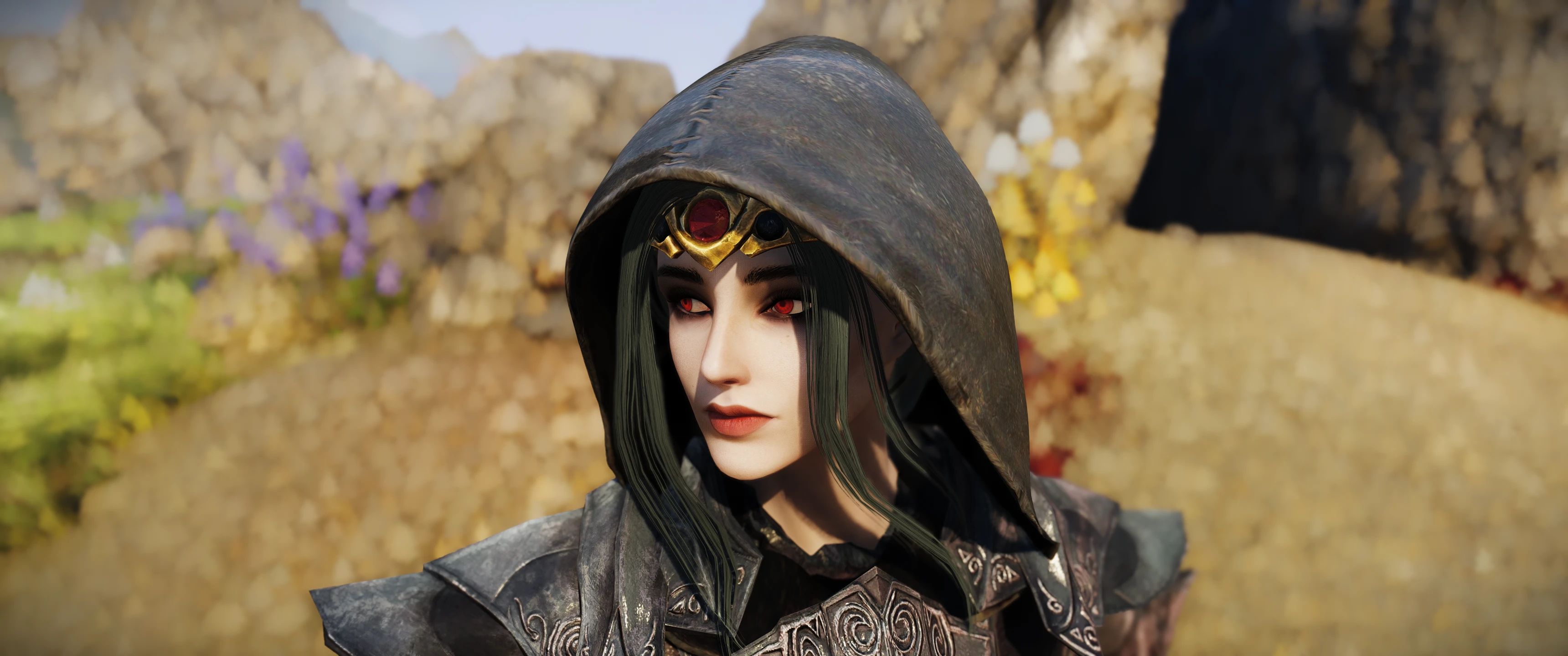 High Poly Hood Plus Hair for Serana Re-Imagined mod for The Elder Scrolls V: Skyrim Special Edition